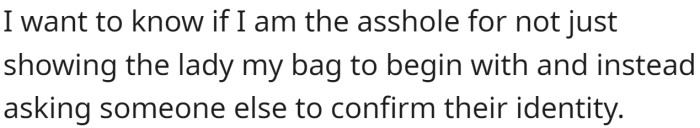 OP has offered the following explanation for why they think they might be the a-hole: