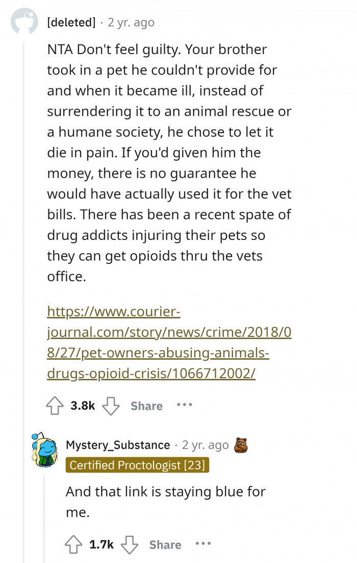 #2 It's sad that many pets' lives have been used or killed just to satisfy human addiction to drugs.