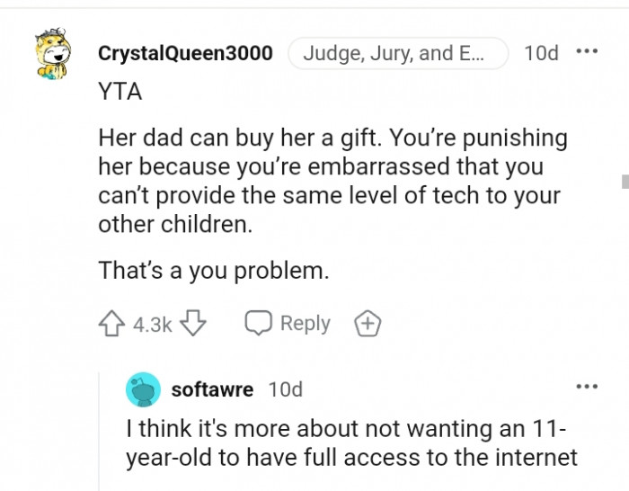 You're embarrassed you can't provided these same level of tech