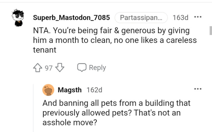 The OP is being fair and generous