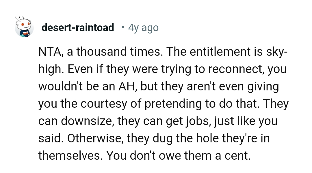 The OP Owes Them Not a Cent