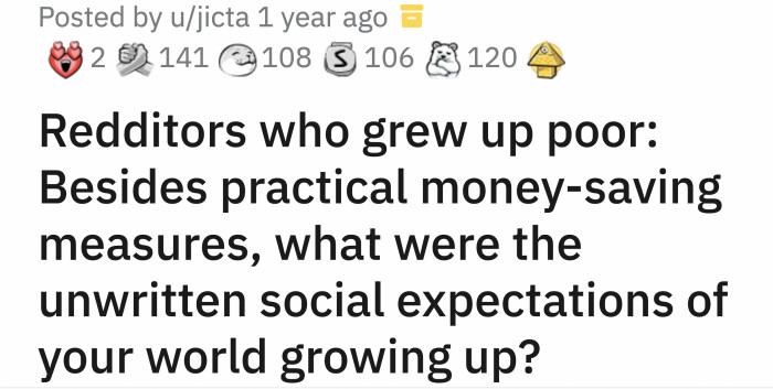 Rich kids will never understand these fundamental rules, but the answers to this question can shed a bit of light