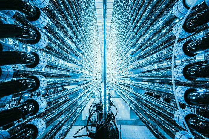 "A Photobioreactor At Algalif Facilities In Reykjanesbaer. Algalif Plant Produces Sustainable Astaxanthin From Micro-Algae Using 100% Clean Geothermal Energy.[photograph: Simone Tramonte]"