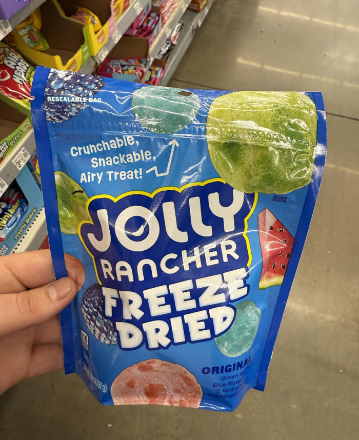18. Jolly Rancher Freeze-Dried Candy: freeze-dried fun that packs a punch in every bite