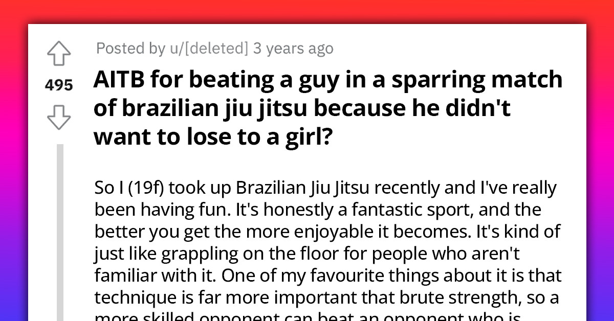 Reddit Girl's Male Friend Accuses Her Of Emasculating Him After She Publicly Defeated Him In Jiu Jitsu
