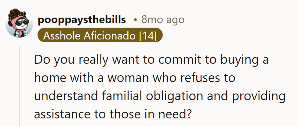 Does he really fancy house-hunting with someone who can't grasp the concept of 