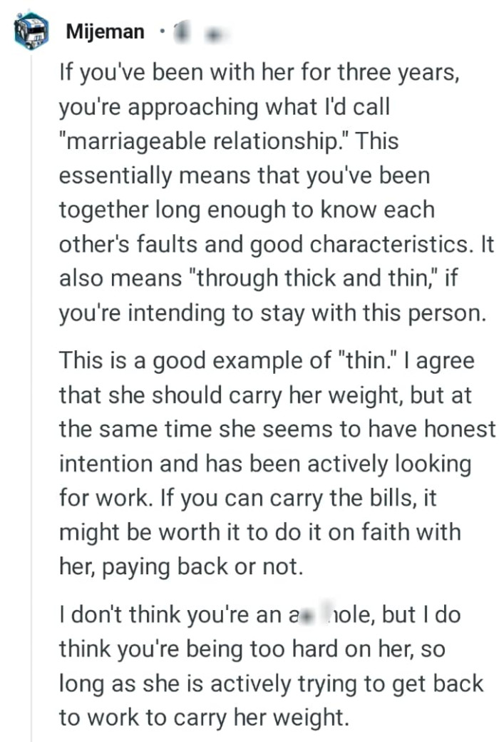 It's through thick and thin