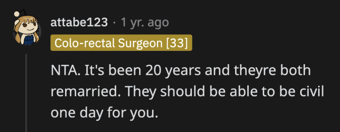 They scolded OP when she chose to spend time with one parent over the other, as if that was proof of which parent OP loved more