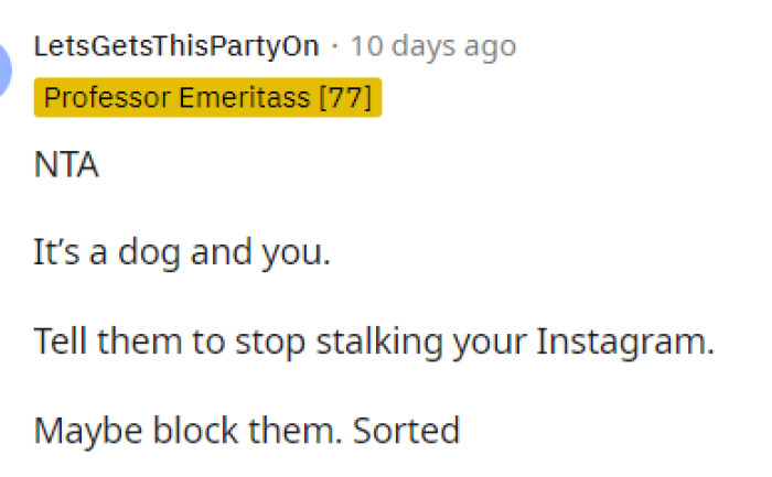 Suggestions to Block the Ex-Girlfriend