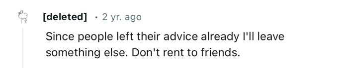 Renting to friends has its downsides