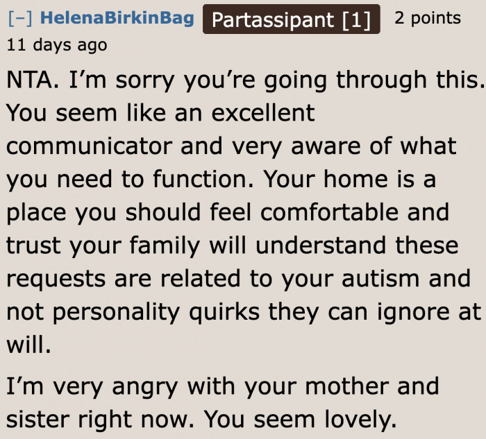He only tried to explain how his thoughts work. His family refused to listen.