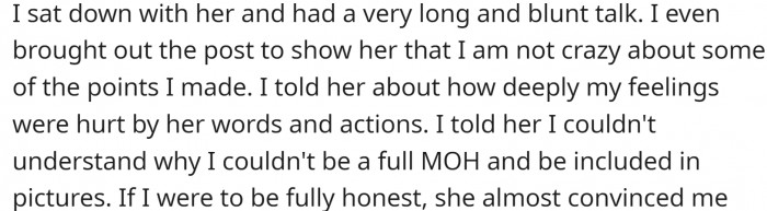 They had a long talk