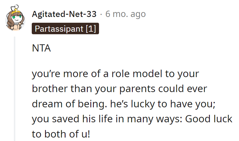 Outshining parental dreams, they're the unsung hero. Good luck to the dynamic duo!