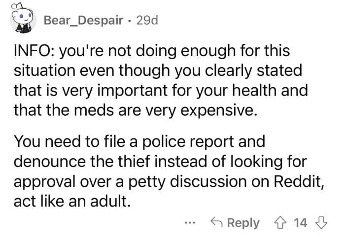 OP needs to act like an adult and file a police report.