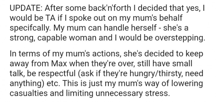 The OP added an update so Redditors can have an idea of how everything went