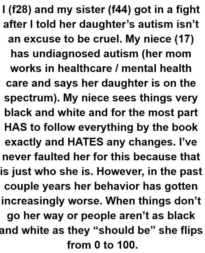 Here is the full story in the OP's own words...