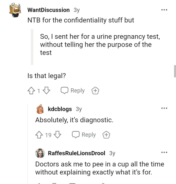 This Redditor wants to know if what the doctor did is legal