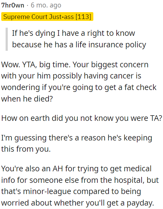 OP is clearly in the wrong here.