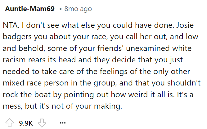 The first top comment says that she doesn't think OP is TA here, and we honestly agree with her.