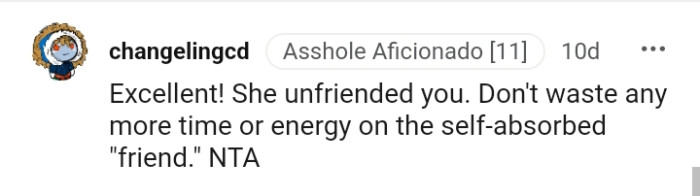 Don't waste any more time or energy on her