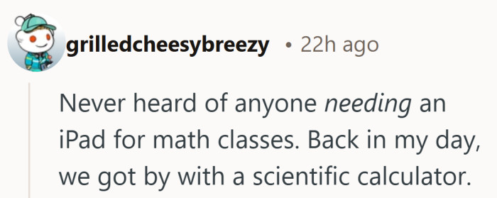 Less about the iPad, more about how quickly support gets questioned for him.
