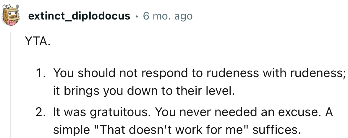 Two interesting reasons why OP is the A**hole