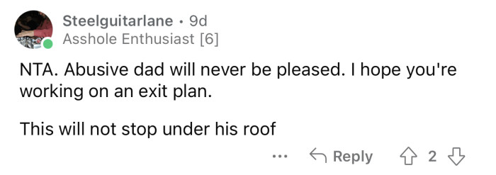 OP needs to start working on her exit plan.