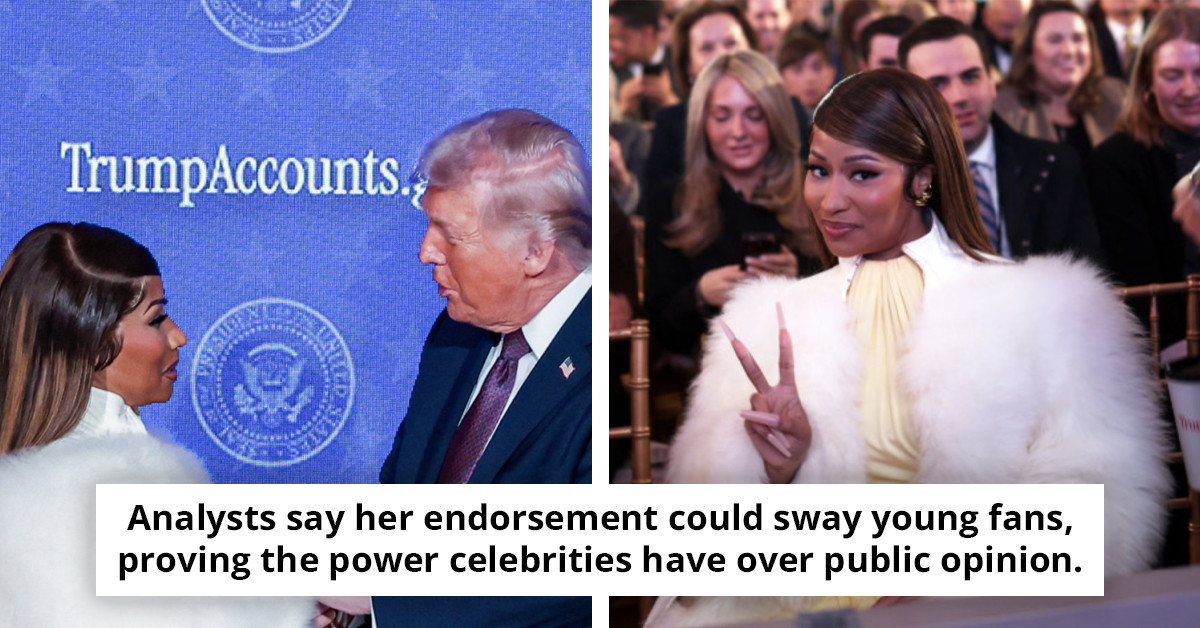 Nicki Minaj flaunts her $1 million Trump 'Gold Card' while standing up for the president amid citizenship debate.