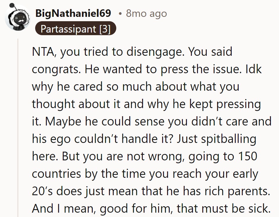 Maybe Jack's passport is just his ticket to validation.