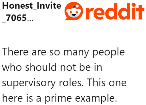 The OP's supervisor isn't fit for his role.