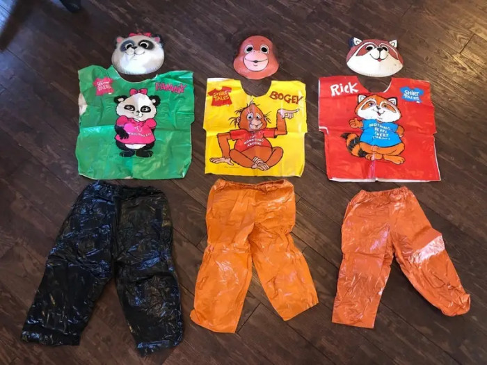 17. Those plastic smock and face mask Halloween costumes