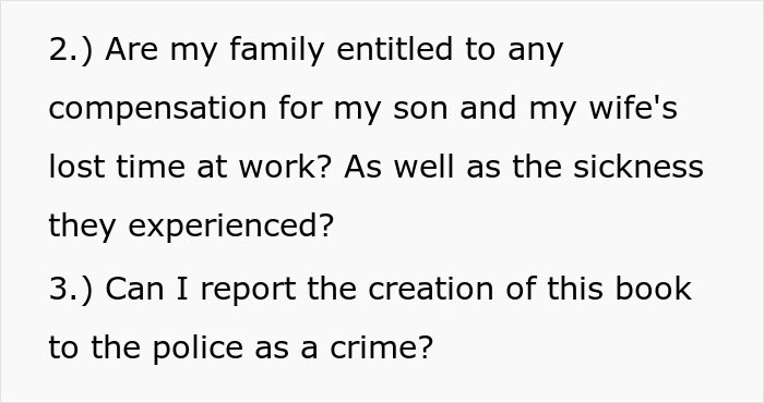 Some of his other questions: