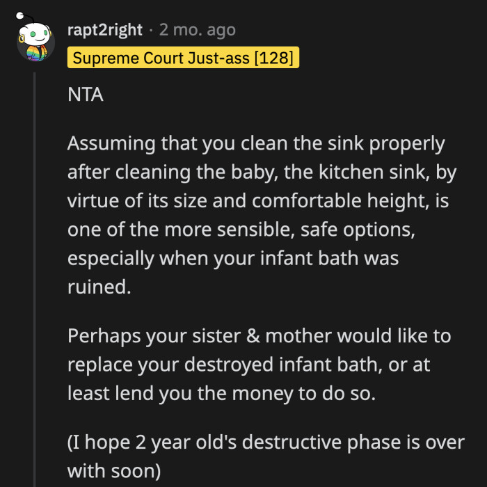 Risking her baby's safety wasn't an option. It was an emergency and OP did the best she could.