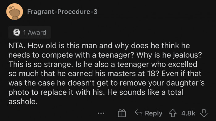 Here's how the Reddit community reacted to u/Throwaway624335's post: