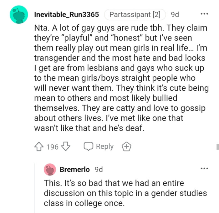 They think it's cute being mean to others