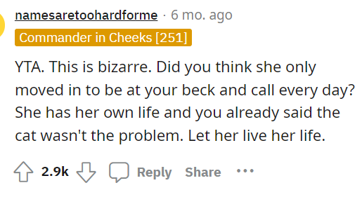 We wish that OP would have responded to some of the comments to answer what people were saying and give more insight.