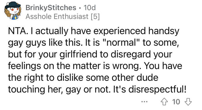 OP has every way to feel the way he did.