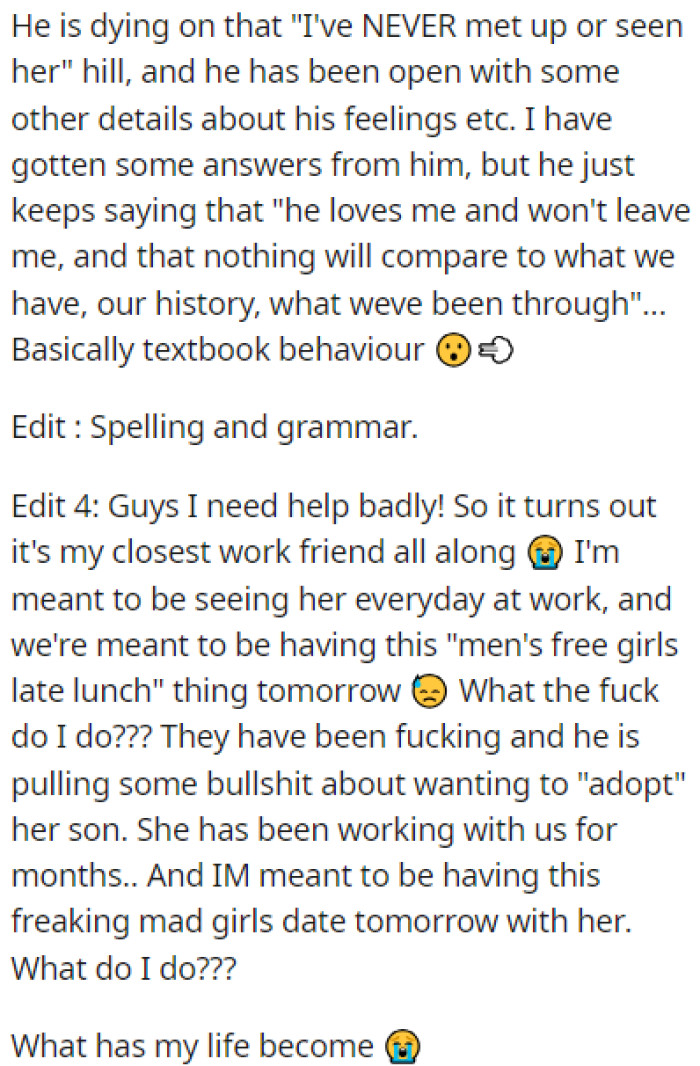 It turned out that the girl in question was OP's friend from work