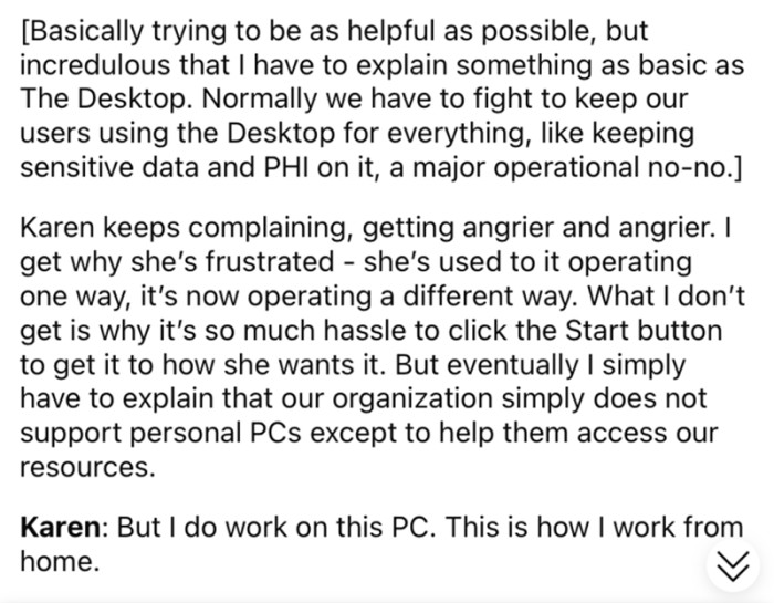 Frustrated, the customer started getting angrier, and OP became even more confused. How hard could it be to click the Start button anyway?