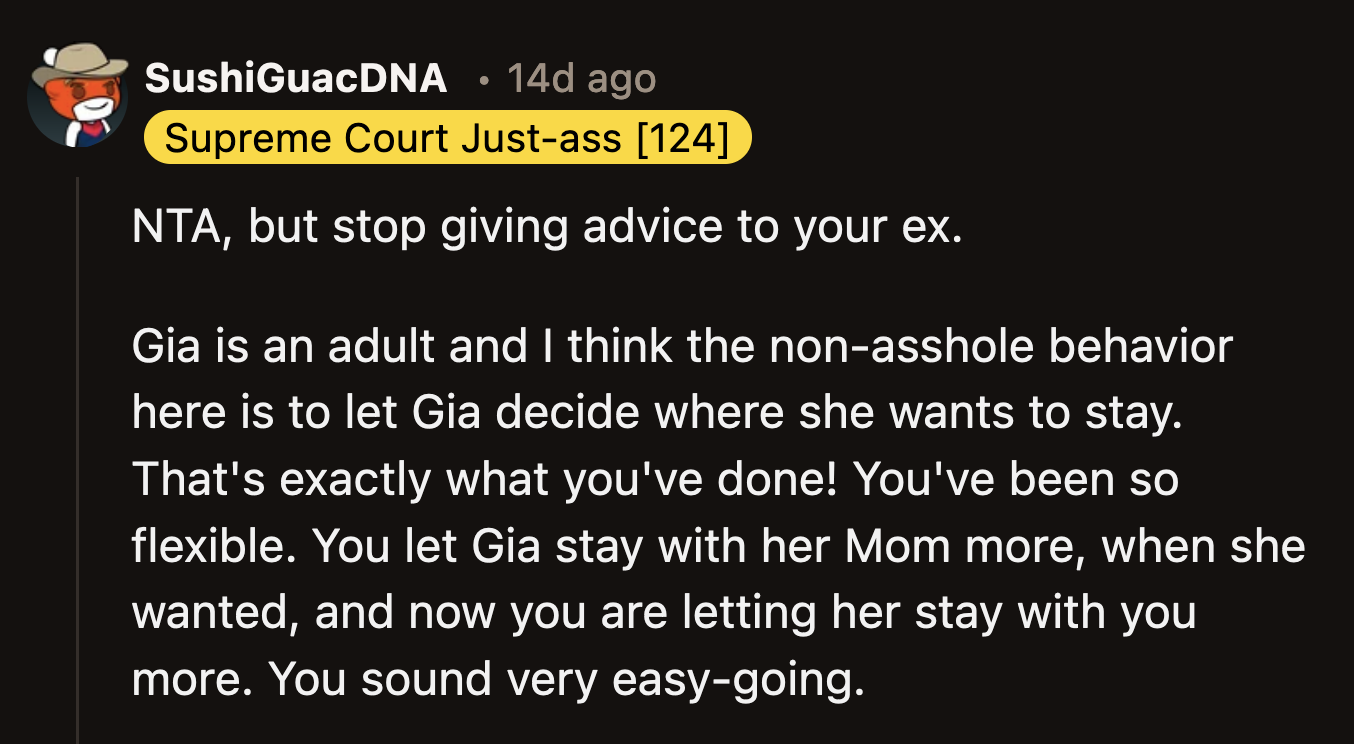 Maybe Kayla Needs a Reminder That Gia Is Now a 21-Year-Old Adult Capable of Making Her Own Choices.