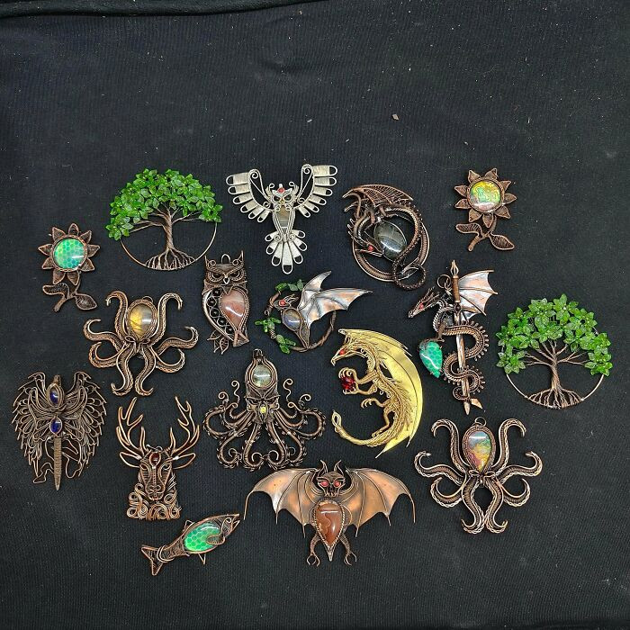 "Hi Everyone, I Am A Wire Wrapping Artist And I Would Like To Show You Some Of The Latest Artwork I Have Created. What Do You Think?"
