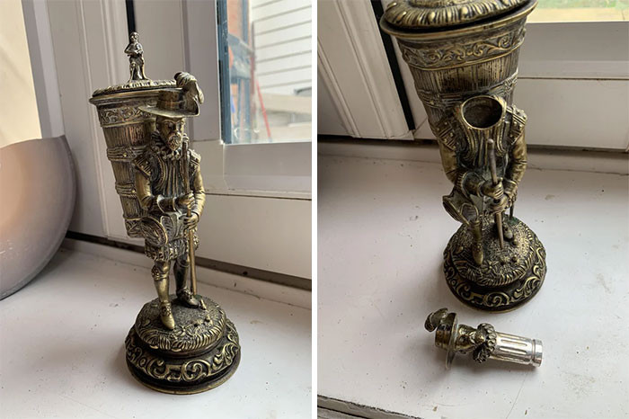 6. I Think Brass Man, Head Comes Off And Backpack Opens