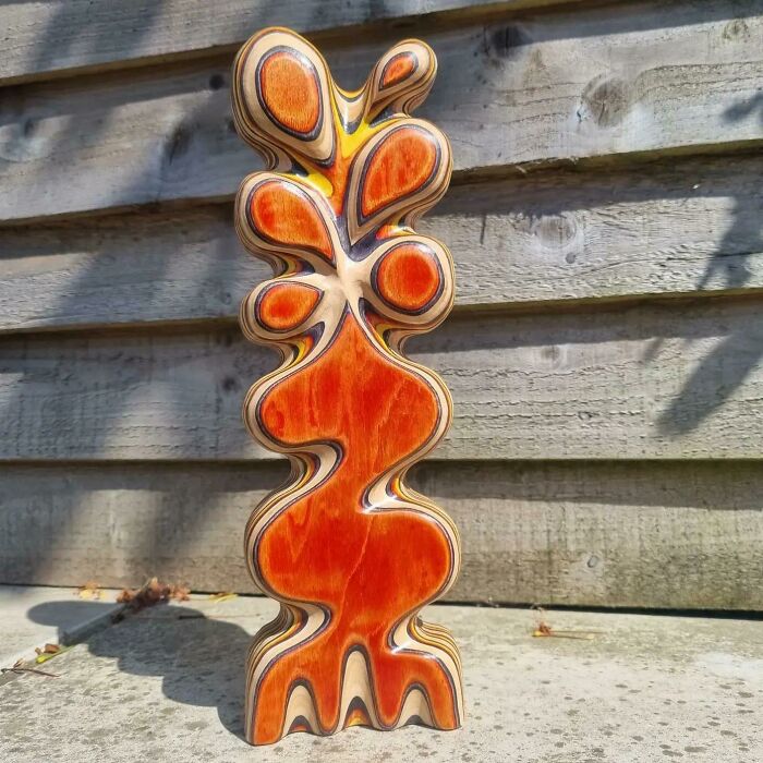 17. Made from Recycled Skateboards by Disabled Skater (Me)