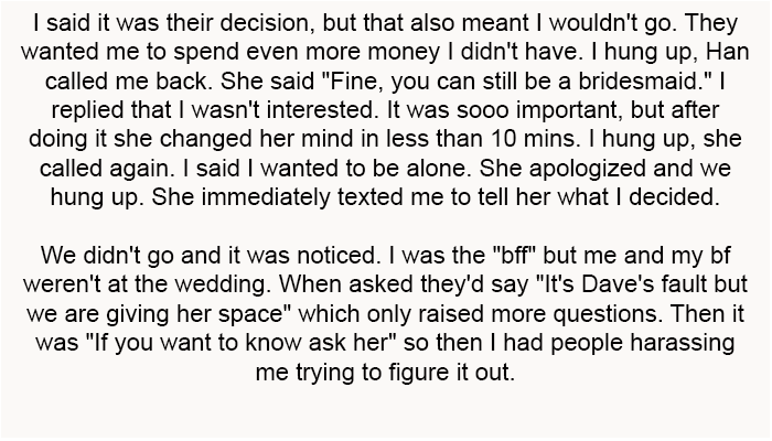 They wanted me to spend even more money