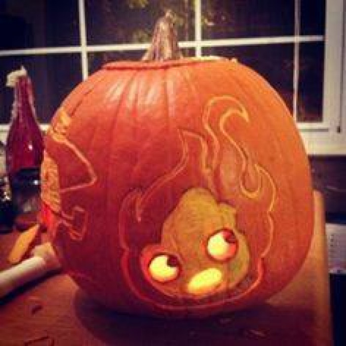 15. Calcifer carving