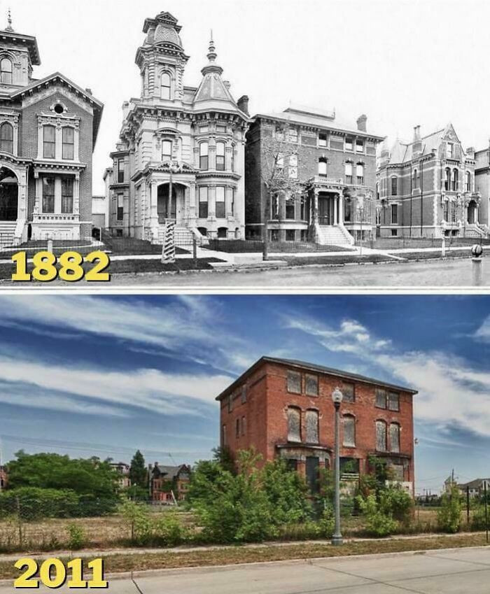 "Detroit, Michigan. Then & Now"