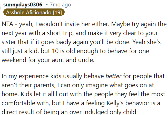 OP could try again next year with a short trip and set clear boundaries with her sister.