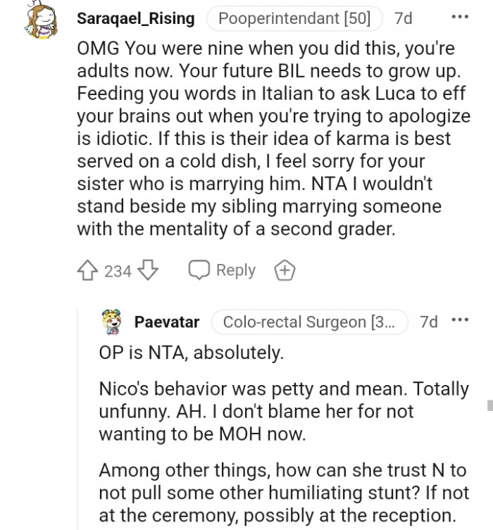 12. Your future BIL needs to grow up