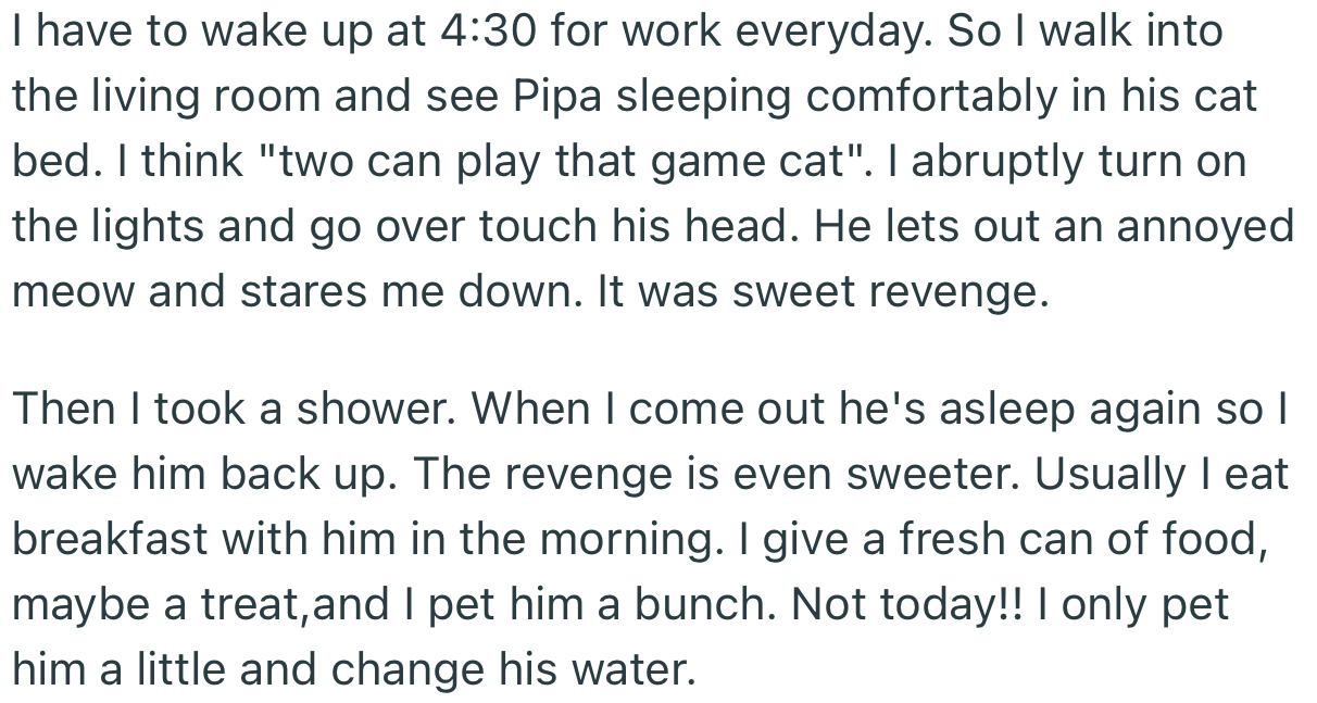 OP gave Pipa a piece of his own medicine