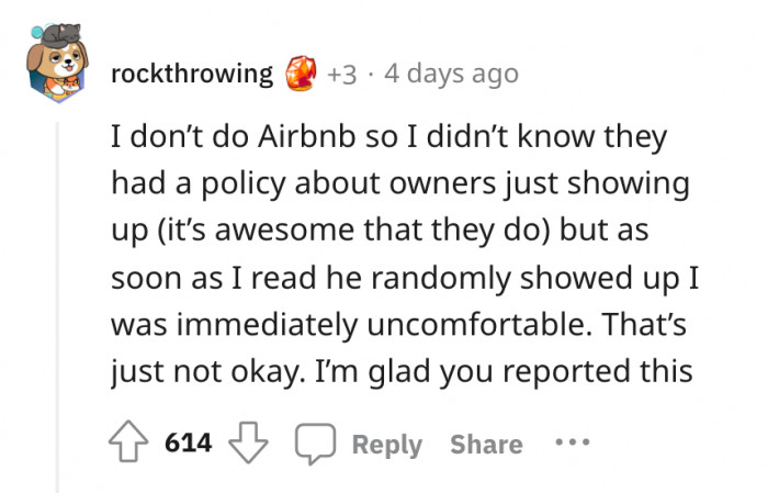 This commenter didn't know that Airbnb had such policies